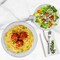 Clear Hard Plastic Disposable Plates 10" Dinner and 7" Salad Plate (25 Sets)